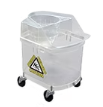 Prison Safe 26 Quart Clear Mop Bucket and Wringer