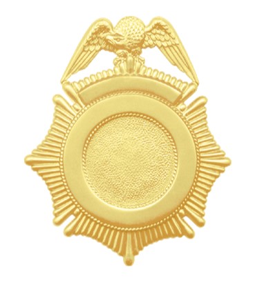 Blackinton B96 Sunburst Badge with Eagle and Circular Panel