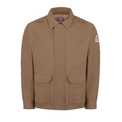 Bulwark JLB6BD Brown Duck Lined Bomber Jacket (Cat 3 - 35 cal/cm)