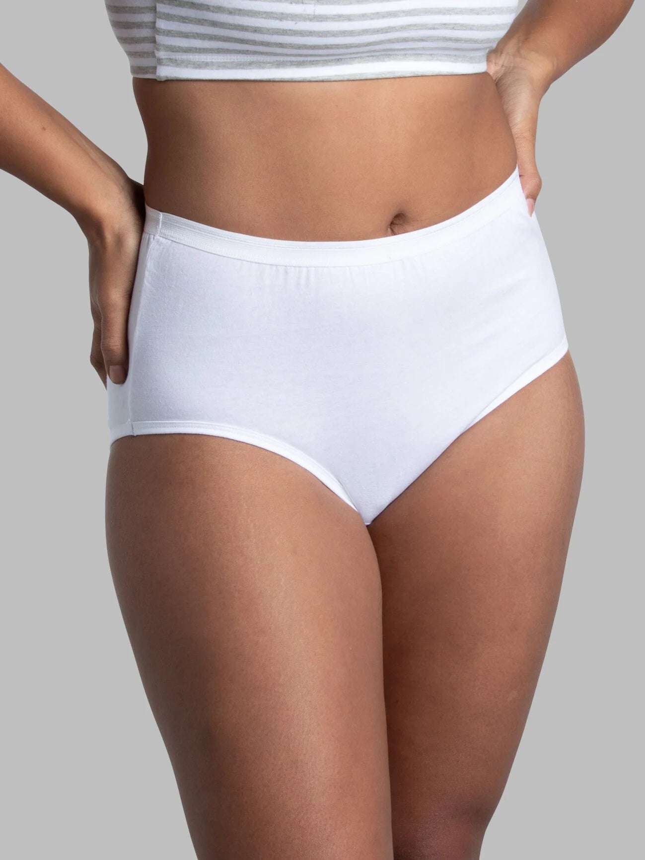Fruit of the Loom Women's White Brief Underwear