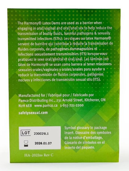 Harmony Latex Oral Dam