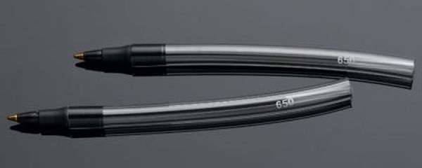 York 650 Clear Poly-Flex Security Pens (case)