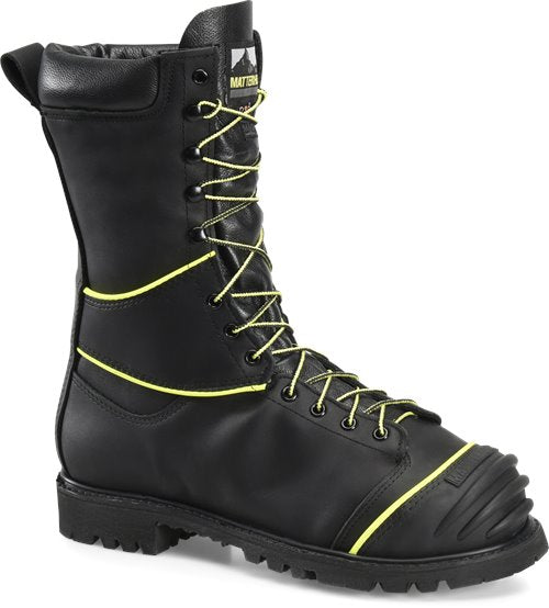 Matterhorn CV12000 Klondike Men's Mining Boots - 10" Waterproof Insulated Lace-To-Toe Internal Metguard TigerTip - Black