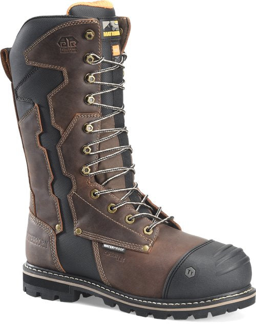Matterhorn MT2549 I-Beam Men’s 12” Waterproof Comp Toe Metguard Work Boot - Brown