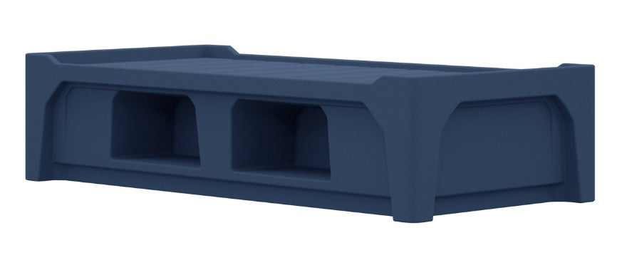 Moduform MX9-CUB Moxie Molded Platform Bed with Storage Cubby Holes
