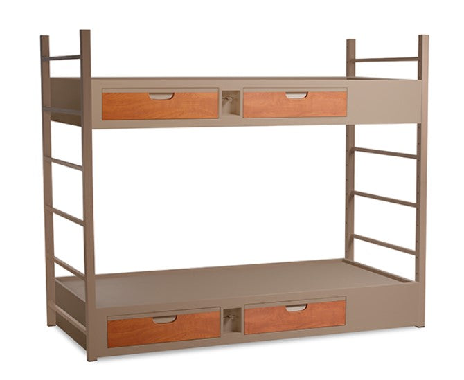 Norix Titan Series Steel Dorm Room Panel-Base Bunk Bed