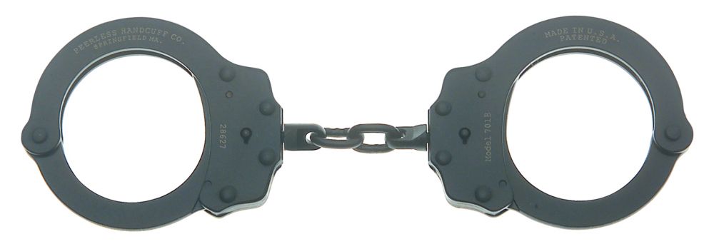 Peerless Model 700C / 701C Chain Link Handcuff - Nickel or Black Finish