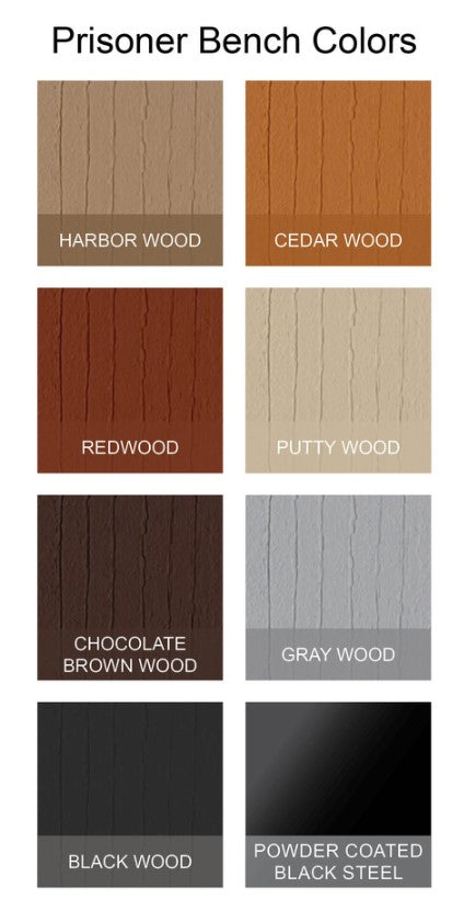 Prisoner Bench with Backrest