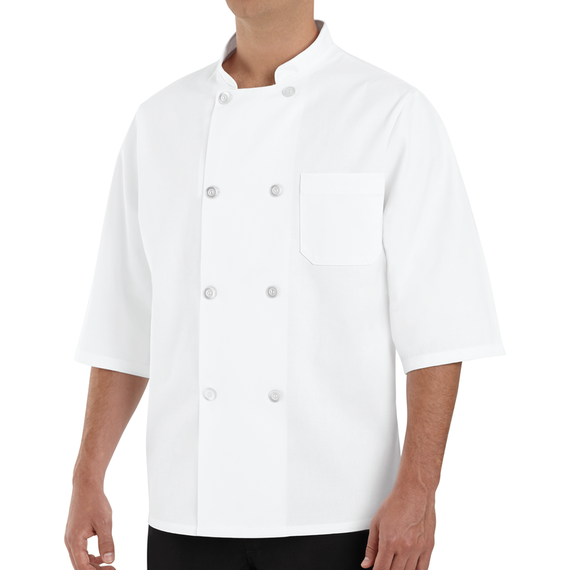Red Kap 0404 Half-Sleeve Chef Coat