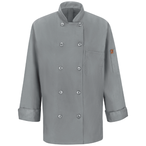 Red Kap 041X Women's Long Sleeve Chef Coat with OilBlok + Mimix