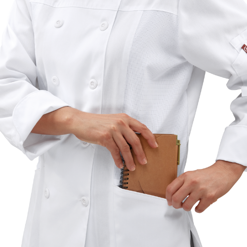 Red Kap 053W Women's Deluxe Airflow Chef Coat