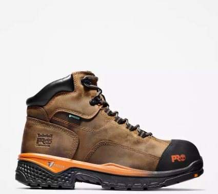 Timberland PRO TB0A1XK1214 Men's Bosshog 6" Composite Toe Waterproof Work Boot - Brown/Orange