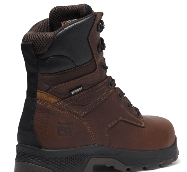 Timberland PRO TB1A5U4Y214 Men's 8" Titan EV Composite Toe Waterproof Work Boots - Brown