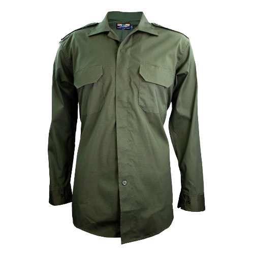 United Uniforms CDCR Rip-Stretch Long Sleeve Line Shirt | Anchortex UM11267G-14-14.5/33 / UM11266 - Tan