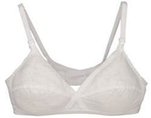 Load image into Gallery viewer, Women&#39;s White Cross-Your-Heart Style Bra
