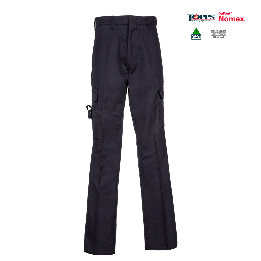 Topps Safety Apparel PP24 Men's Plain Front Flame Resistant EMS Glove Pocket Pants - Nomex