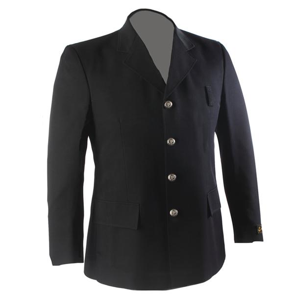 Anchor Uniform 209BL Men's Single Breasted Class A Dress Coat with Bottom Flaps - Wool Blend