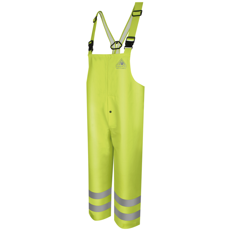 Bulwark BXN4YE High Visibility Flame Resistant Rain Bib Overalls (HRC 2 - 9.8 cal)