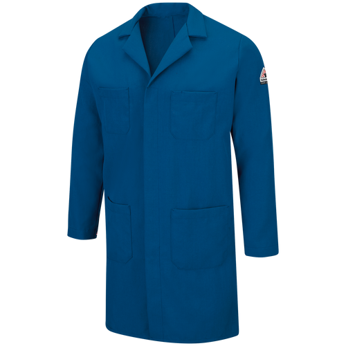 Bulwark KNL6RB FR Concealed Snap-Front Lab Coat - Nomex IIIA (HRC 1 - 5.6 cal)