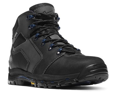 Danner 13864 Vicious 4.5" Work Boots with Composite Safety Toe - Black-Blue