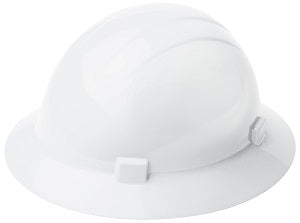 ERB Safety Americana Full Brim Safety Hard Hat with 4-Point Mega Ratchet Suspension