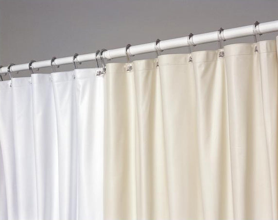 JS Fiber Ultra Suede Vinyl Shower Curtain Liner