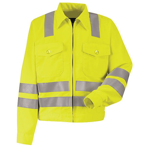 Red Kap JY32 High Visibility Ike Jacket