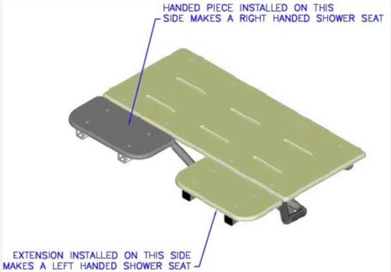 Kartri Folding L- Shape Shower Seat