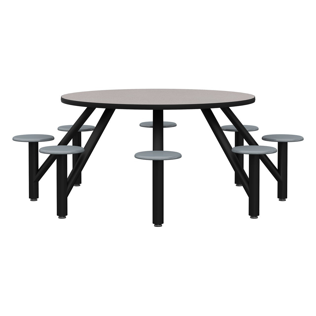 Moduform 5003-86R Modumaxx Multipurpose Cluster Table - Round Top, 8 Seats