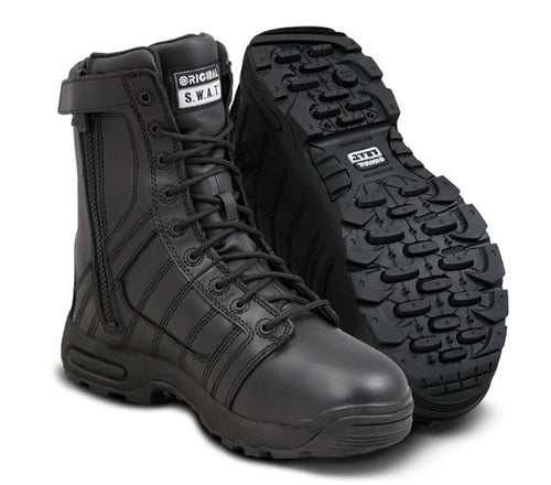 Original S.W.A.T. 123401 Metro Air 9" SZ 200 Insulated Duty Boots with Side Zipper - Black