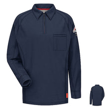Load image into Gallery viewer, Bulwark QT12 Mens IQ Series Comfort Knit FR Long Sleeve Polo Knit Shirt (HRC 2 - 8.2 cal)
