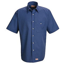 Load image into Gallery viewer, Red Kap SP84 Short Sleeve Mini-Plaid Uniform Shirt
