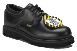 Rhino 40S01 4" Postman Steel Toe Safety Oxford Shoes - Black