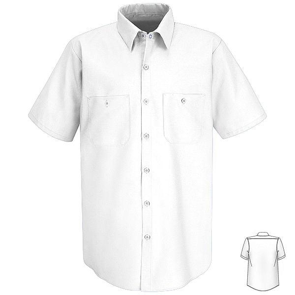 Red Kap SC40 Men's Short Sleeve Wrinkle Resistant 100% Cotton Shirt