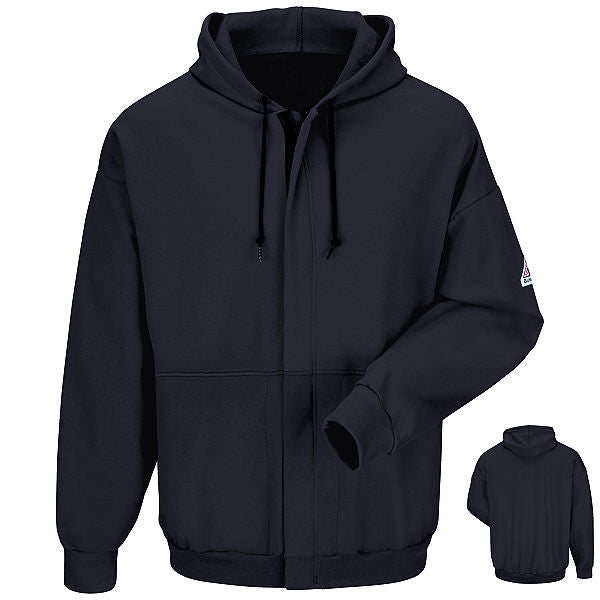 Bulwark SEH4 Flame Resistant Zip-Front Hooded Sweatshirt - Cotton/Spandex  Blend (HRC 2 - 17.0 cal) | Anchortex
