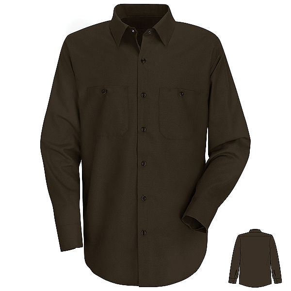 Red Kap SP14 Men's Solid Color Long Sleeve Work Shirt