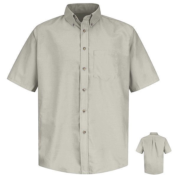 Red Kap SP80 Men's Short Sleeve Button-Down Poplin Shirt