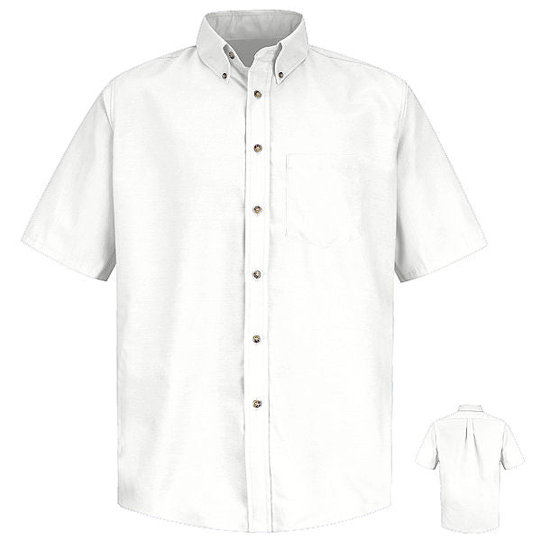 Red Kap SP80 Men's Short Sleeve Button-Down Poplin Shirt