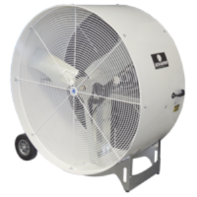 Schaefer VKM42-2-O 42" Versa-Kool 2-Speed Mobile Drum Fan with OSHA Guards - White