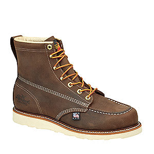 Thorogood 814-4203 American Heritage Men's 6" Moc Toe Work Boots - Brown