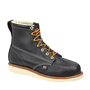 Thorogood 814-6201 American Heritage Men's 6" Moc Toe Work Boots - Black