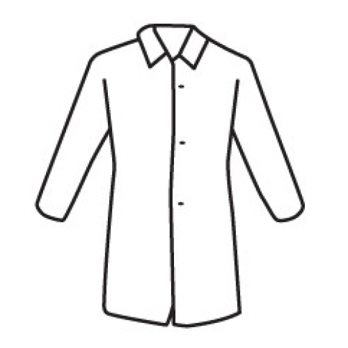 PosiWear UB 3718 Disposable White Lab Coats (Case)