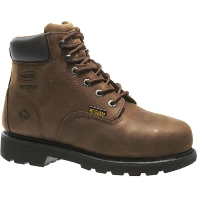 Wolverine W05679 Men's McKay 6" Waterproof Steel Toe EH Work Boots - Brown