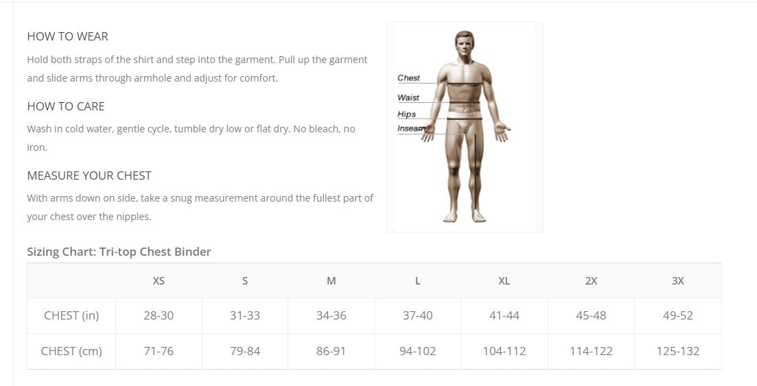 Tri-Top Chest Binder