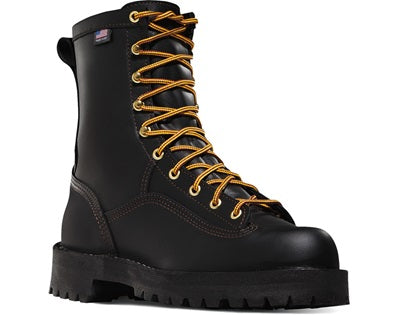 Danner 14100 Rain Forest 8" Work Boots - Black