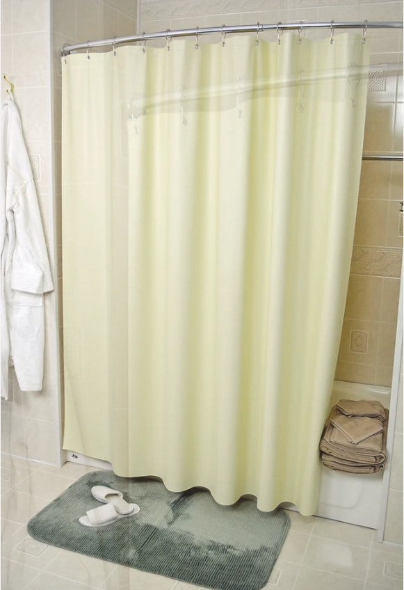 Kartri FTCNA Forester Leather-Embossed 8 Gauge Vinyl Shower Curtain with Grommet Eyelets