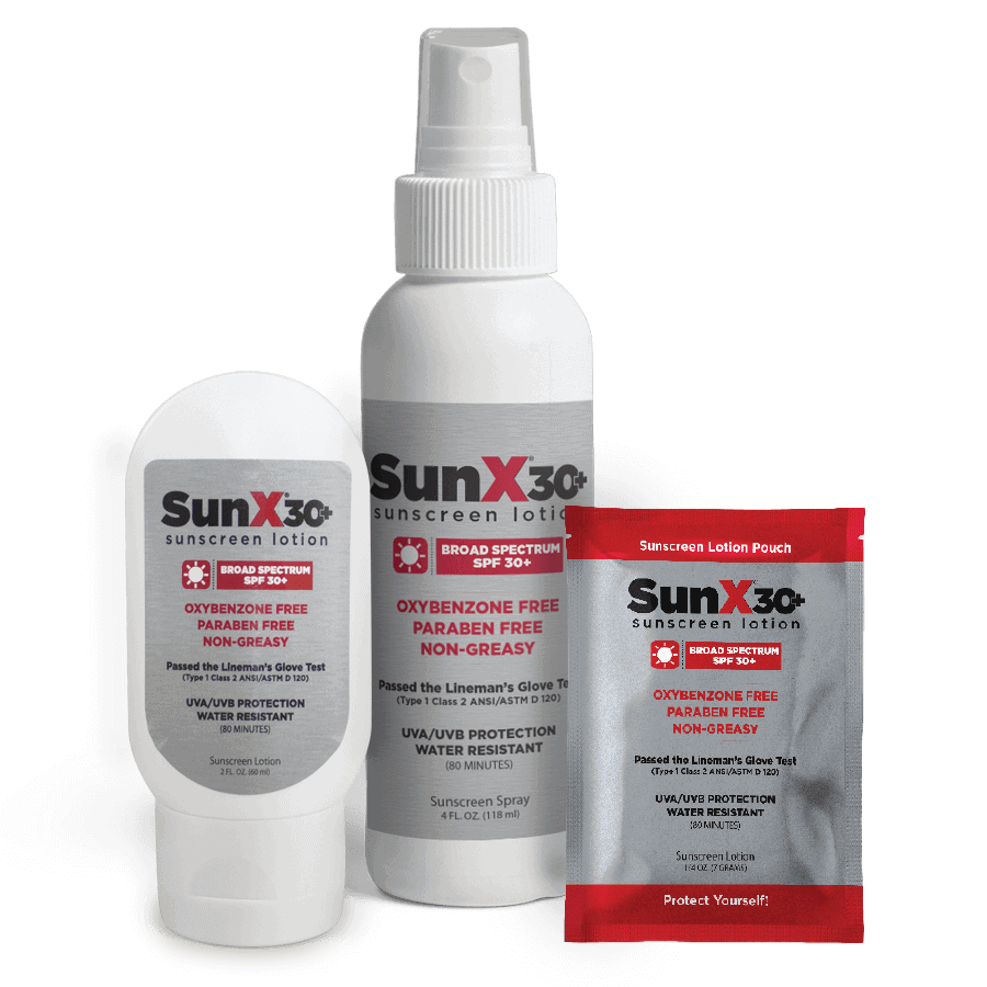CoreTex Sun X SPF 30+ Broad Spectrum Sunscreen - Single Dose Lotion with Dry Towelette