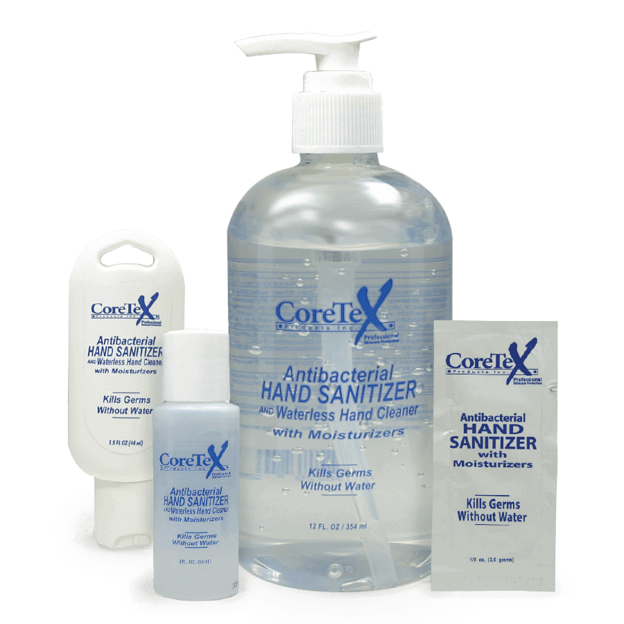 CoreTex Natural Anti-Bacterial Hand Sanitizer & Waterless Hand Cleaner