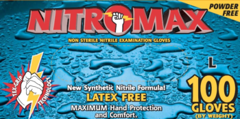 Emerald Nitromax Nitrile Powder-Free Exam 5 Mil - Blue (case)