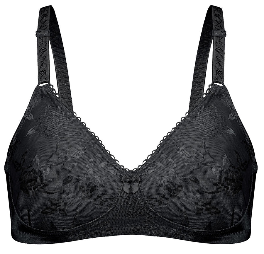 Bestform 5006222 Floral Jacquard Wireless Soft Cup Bra with Lightly-Lined Cups